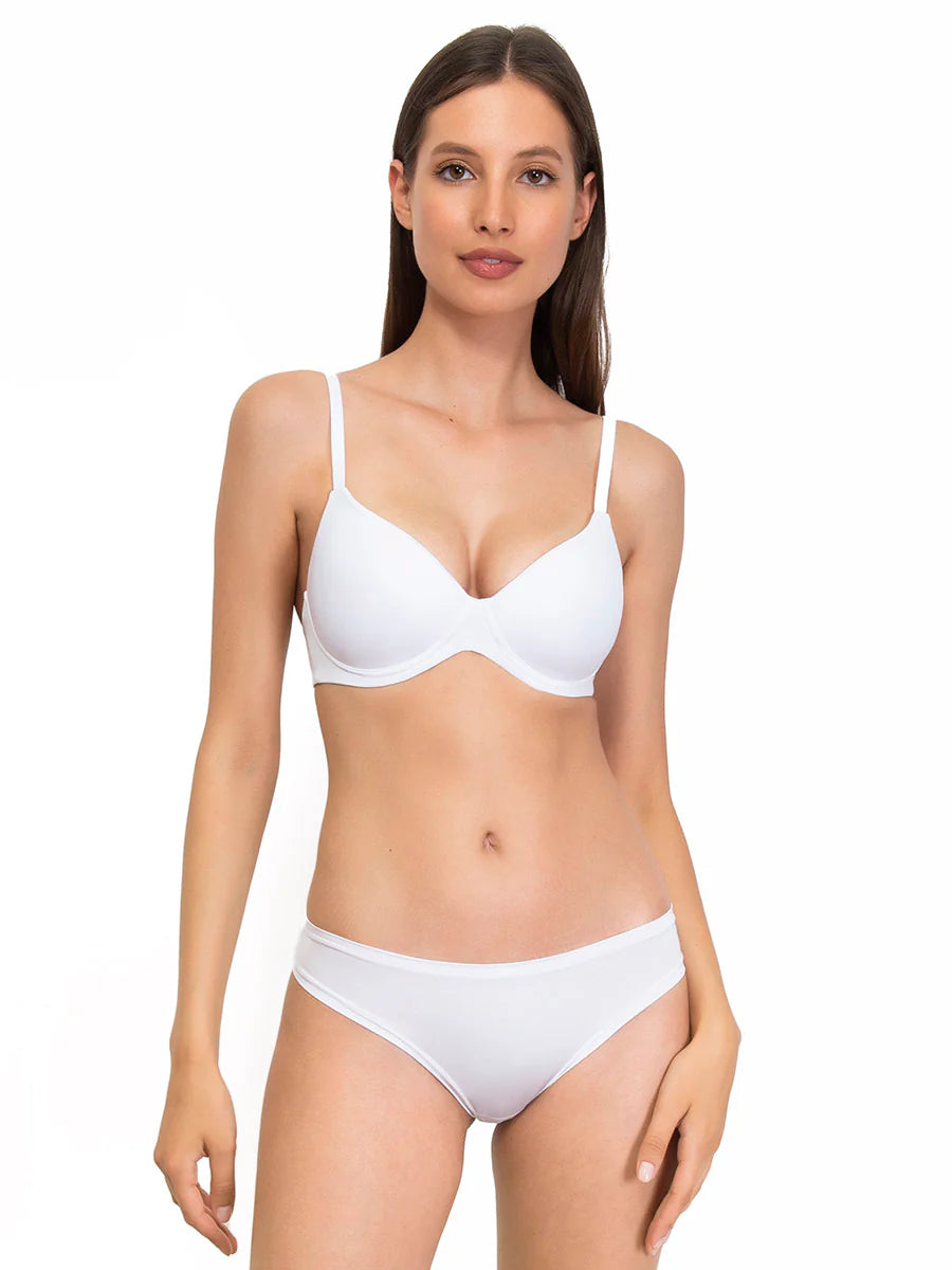 Reggiseno preformato con coppe graduate senza ferretto