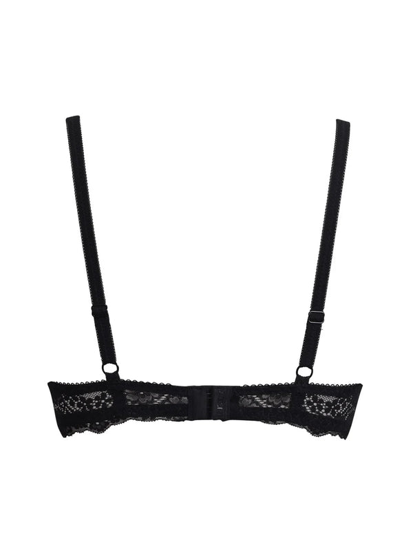 Reggiseno preformato senza ferretto e coppe imbottite in pizzo
