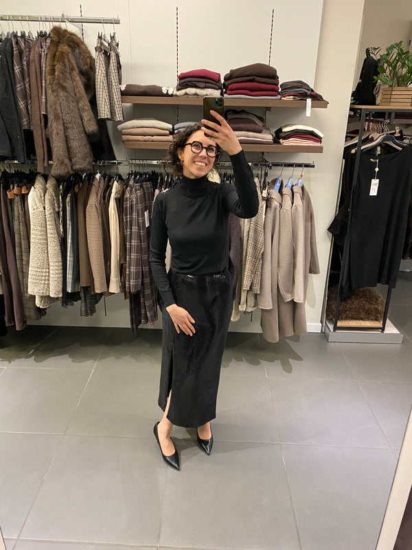 GONNA PAILLETTES LUNGA