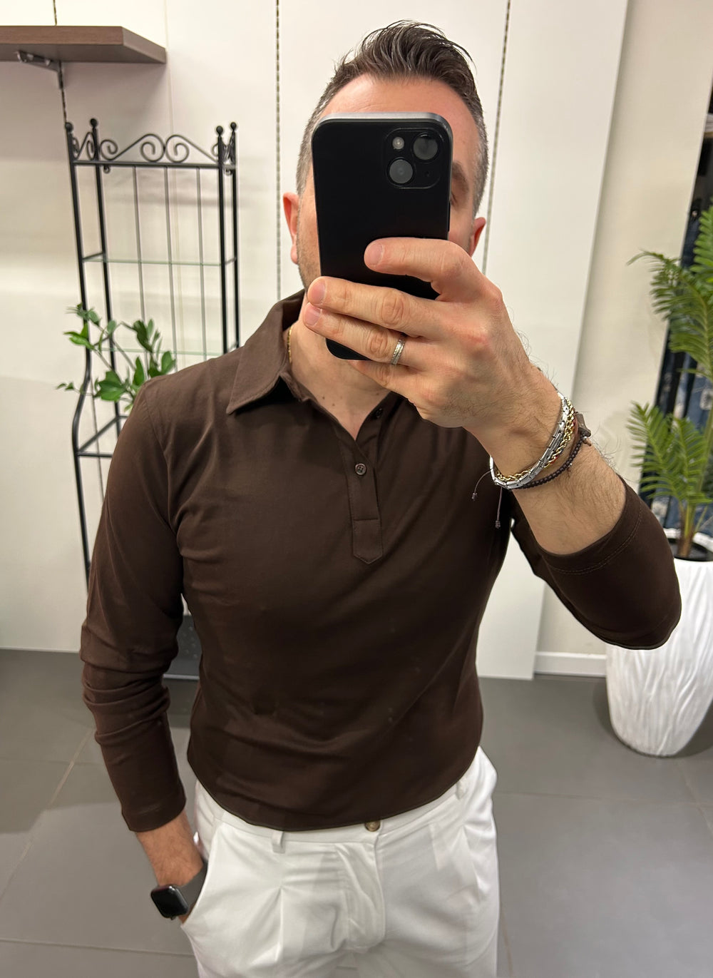 Polo MANICHE LUNGHE 7x8 moro