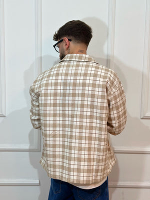 Camicia QUADRI beige