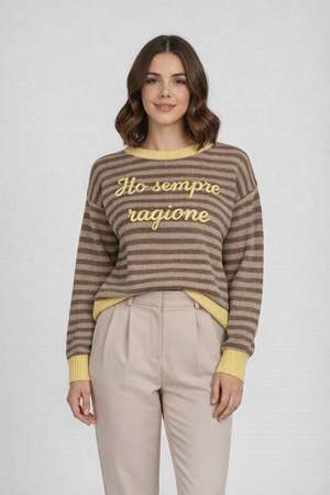 Maglioncino HO SEMPRE RAGIONE moro