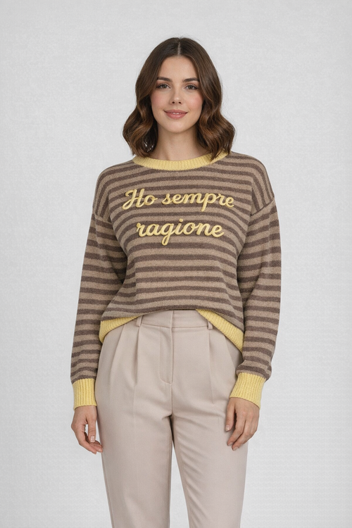 Maglioncino HO SEMPRE RAGIONE moro