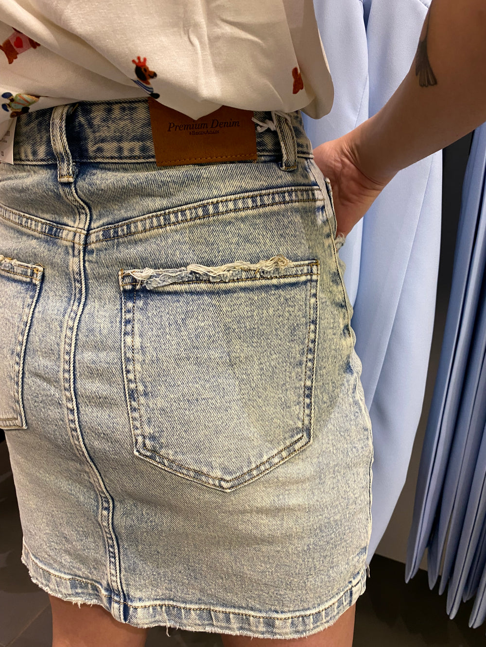 GONNA corta jeans Denim