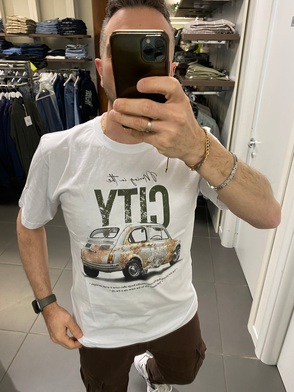 T-Shirt in cotone 500 bianco