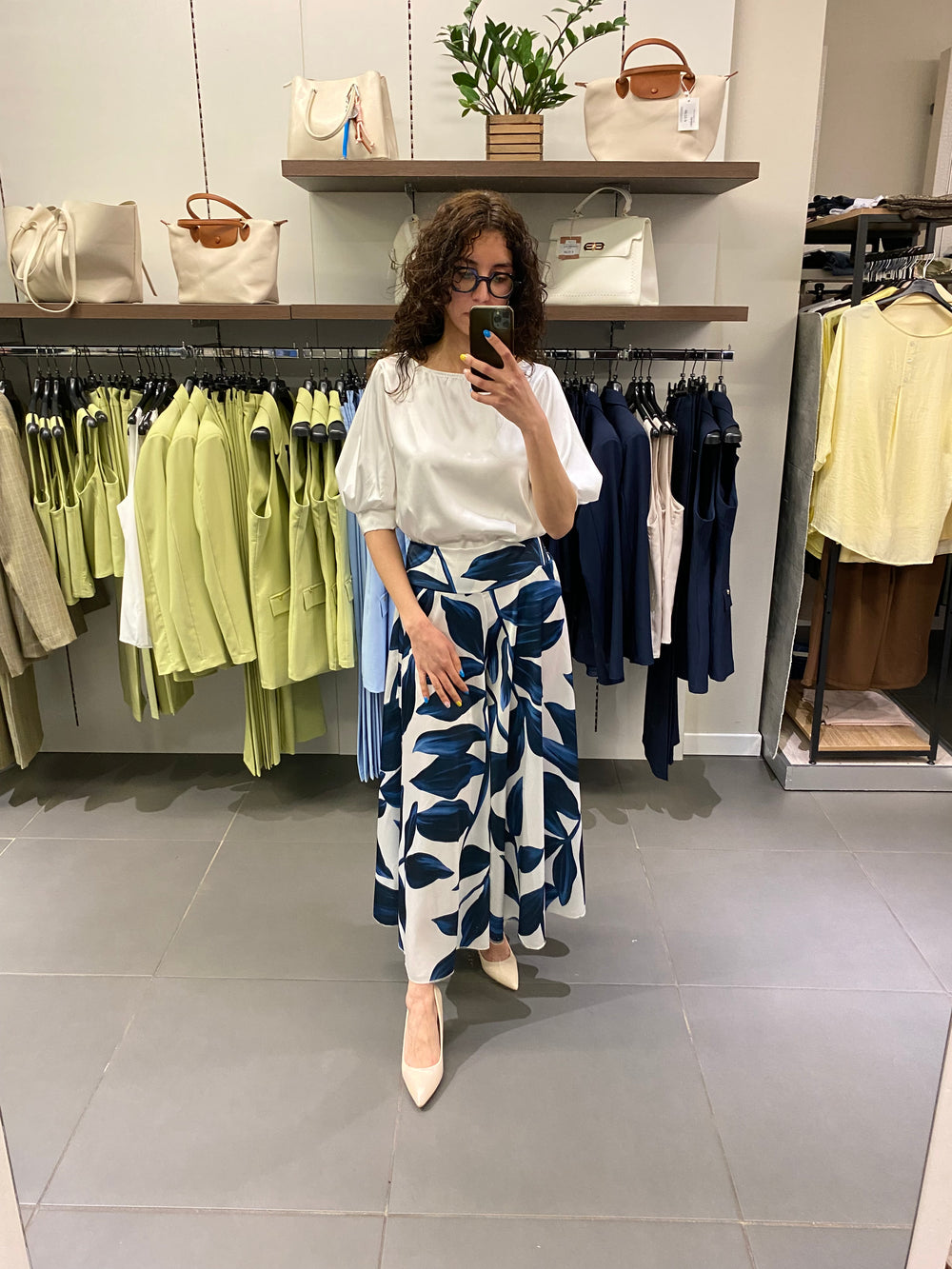 Casacca LUISA satin bianco