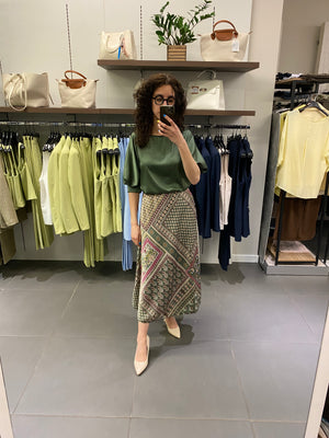 Casacca LUISA satin verde