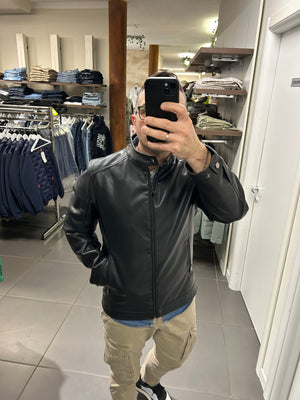 GIUBBINO in ecopelle nero