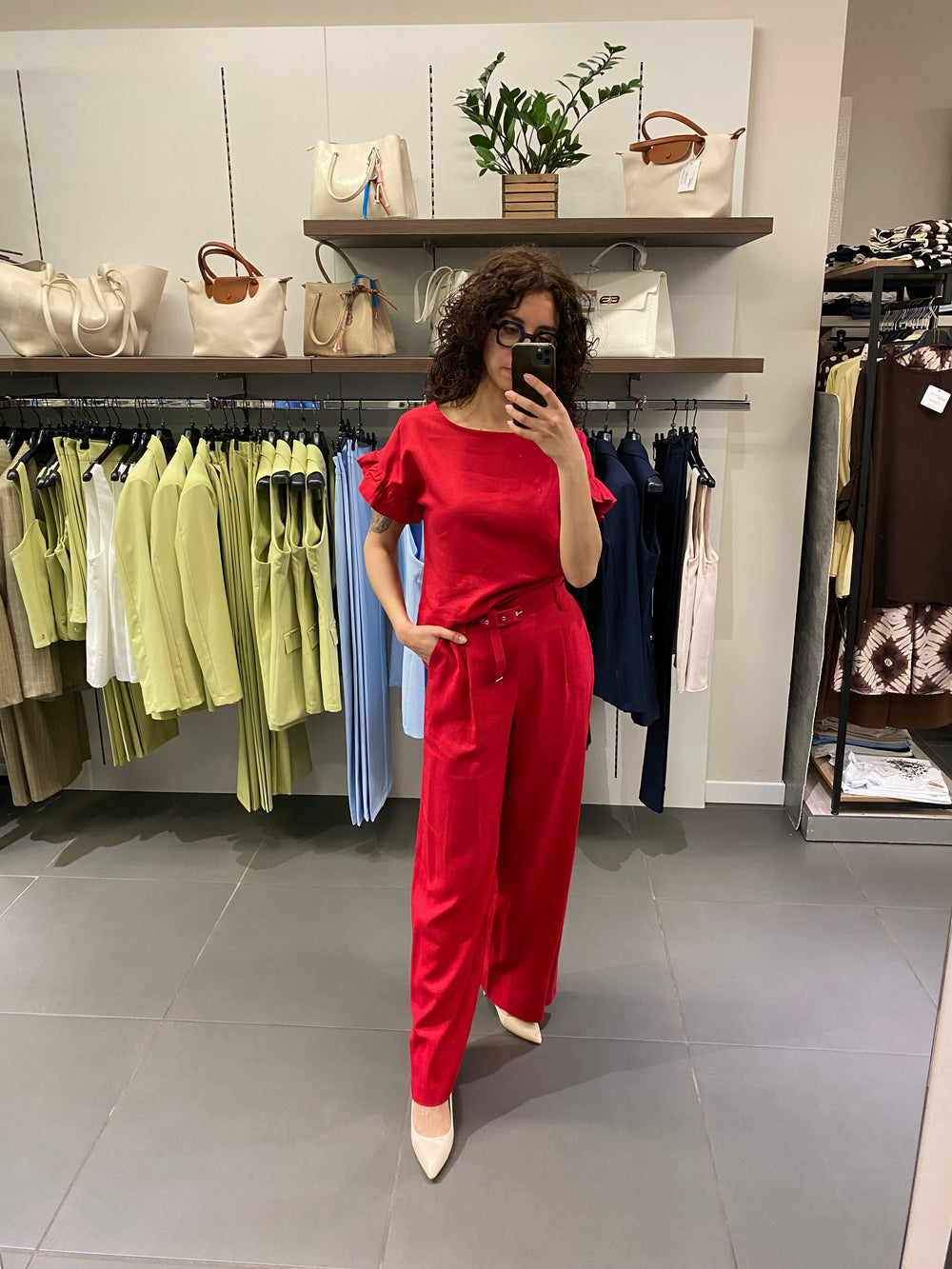 Pantalone SANTORINI rosso