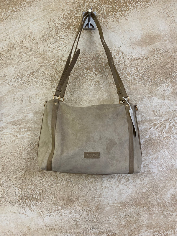 Borsa SCAMOSCIATA beige