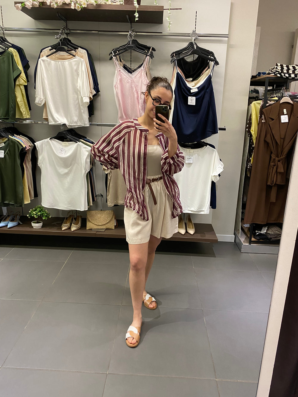 Camicia CRETA amarena
