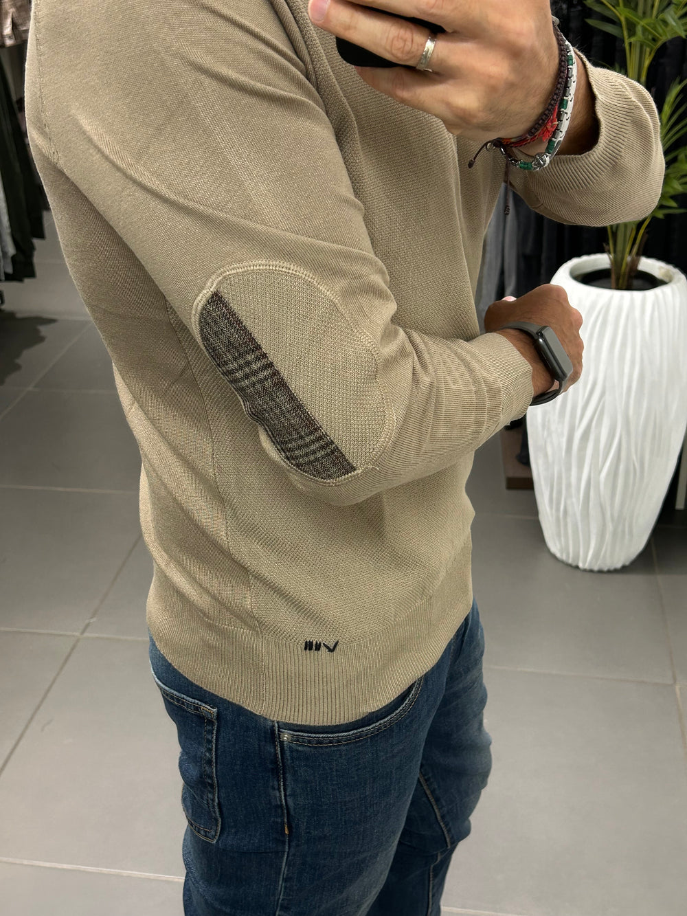 Maglia PUNTO RISO khaki