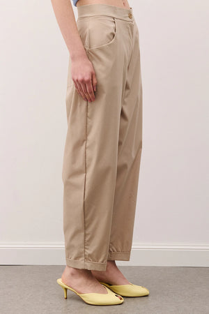 Pantalone BARREL beige