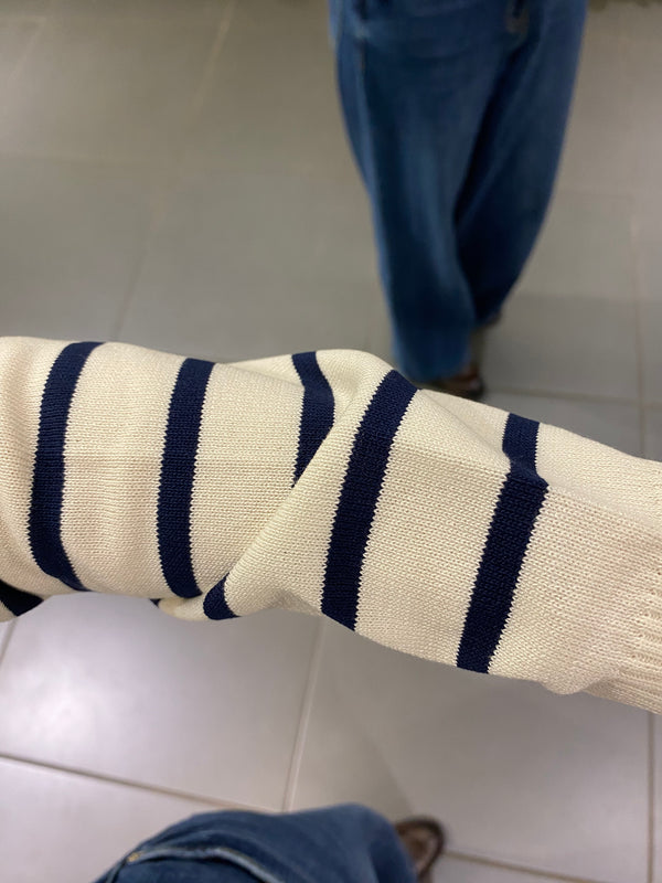 Maglioncino RIGA SOTTILE panna