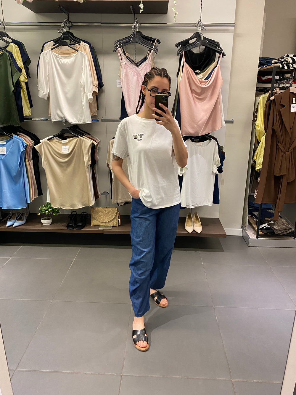 T-shirt SPRITZ bianco
