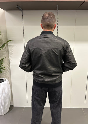 BOMBER ECOPELLE NERO