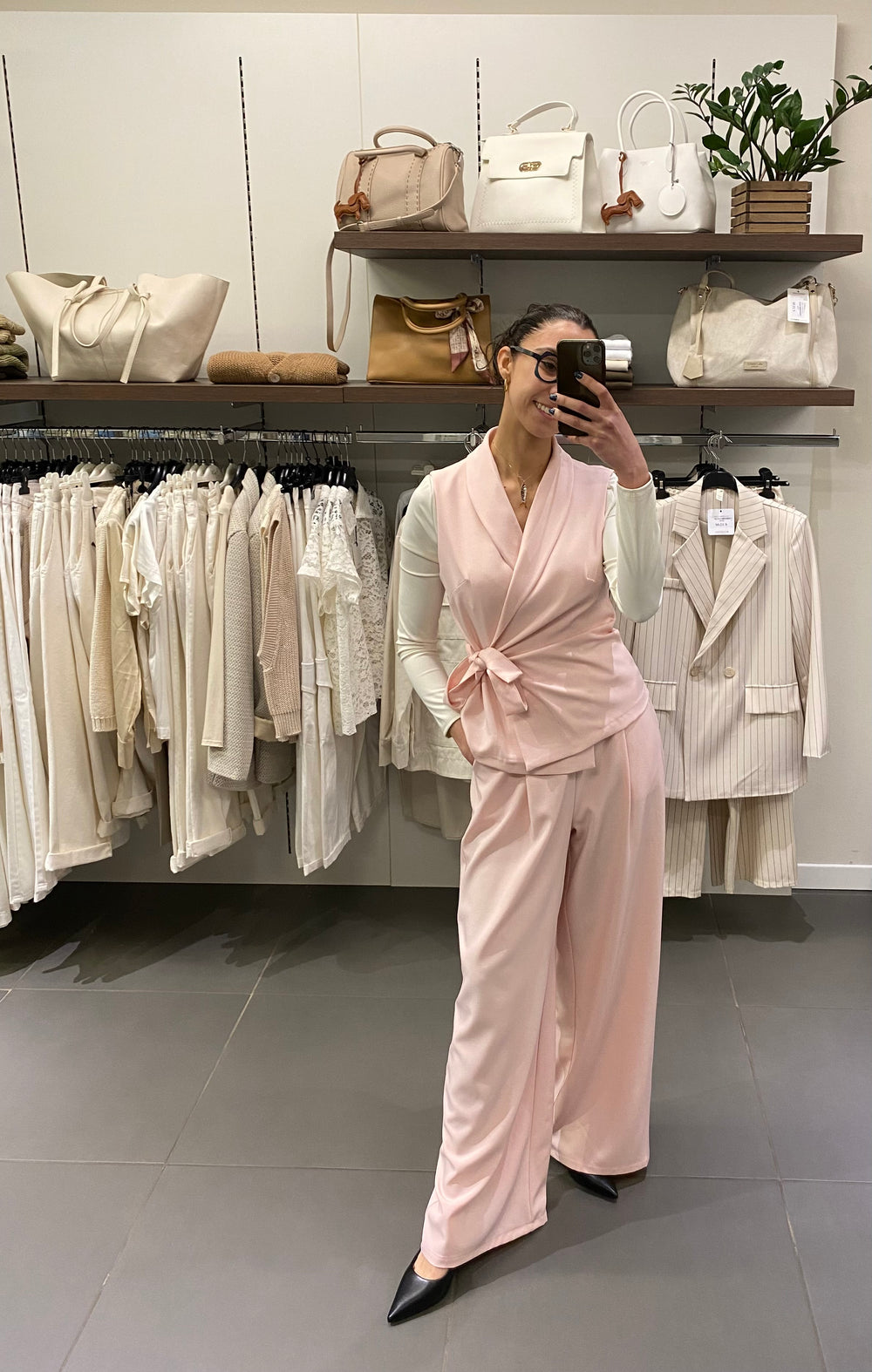 Coordinato GILET rosa