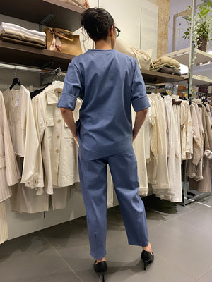 COORDINATO IN PUNTO MILANO DENIM