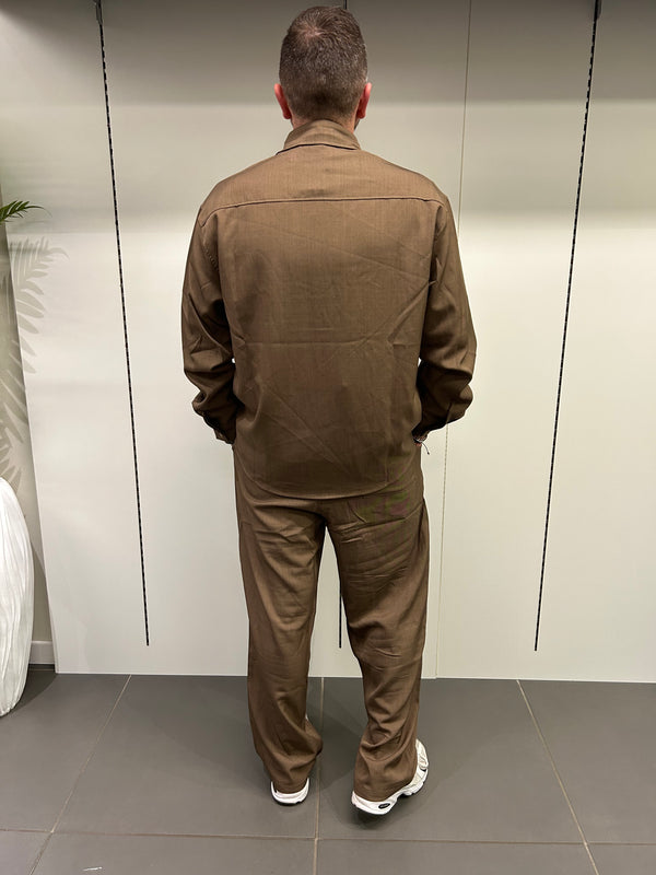 Coordinato camicia+pantalone moro