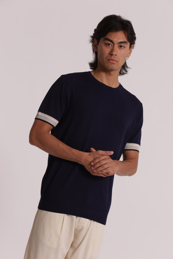 Maglia TAHITI viscosa blu