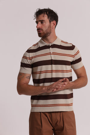 Polo BATUI viscosa caffe