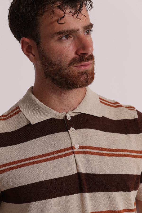 Polo BATUI viscosa caffe