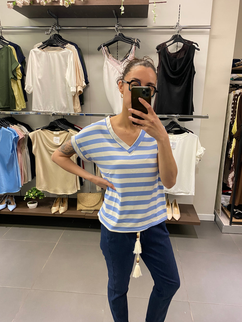 T-shirt MURANO azzurro