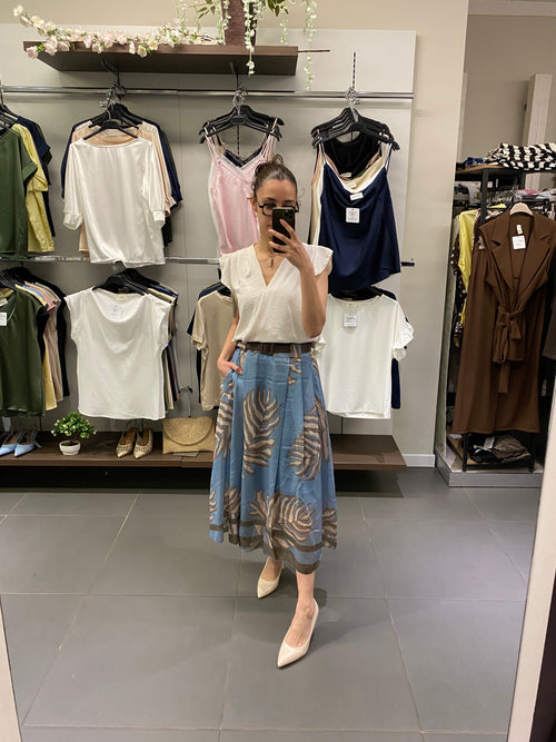 Gonna POLINESIA azzurro