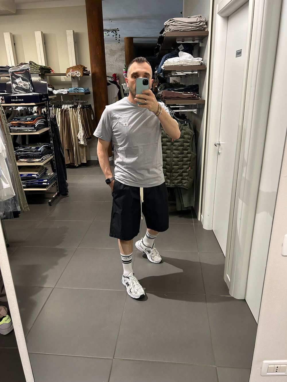 T-Shirt CK in cotone grigio