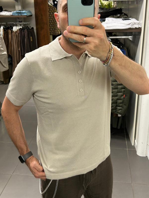 Polo in MAGLIA BASIC beige