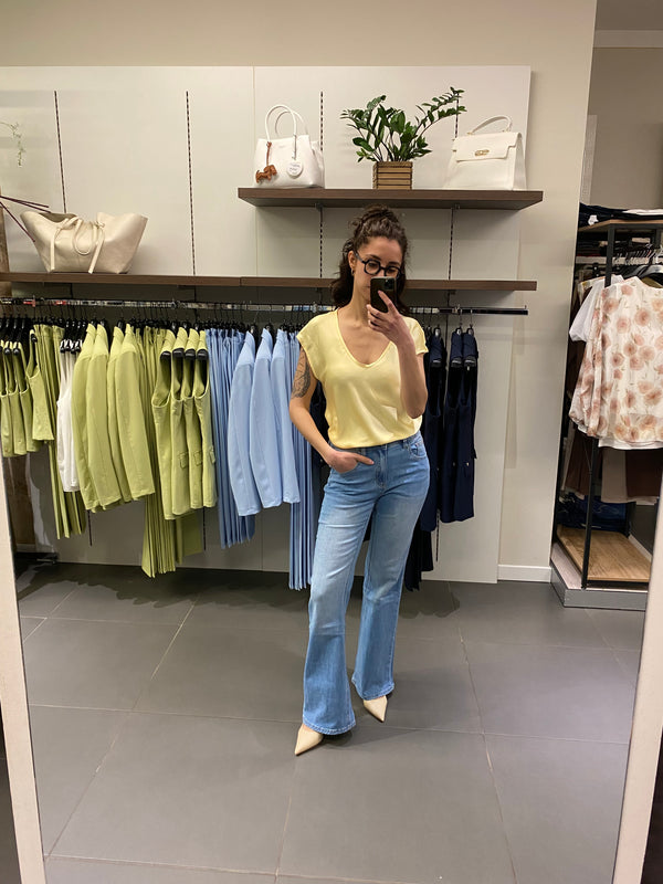 T-shirt SATIN giallo