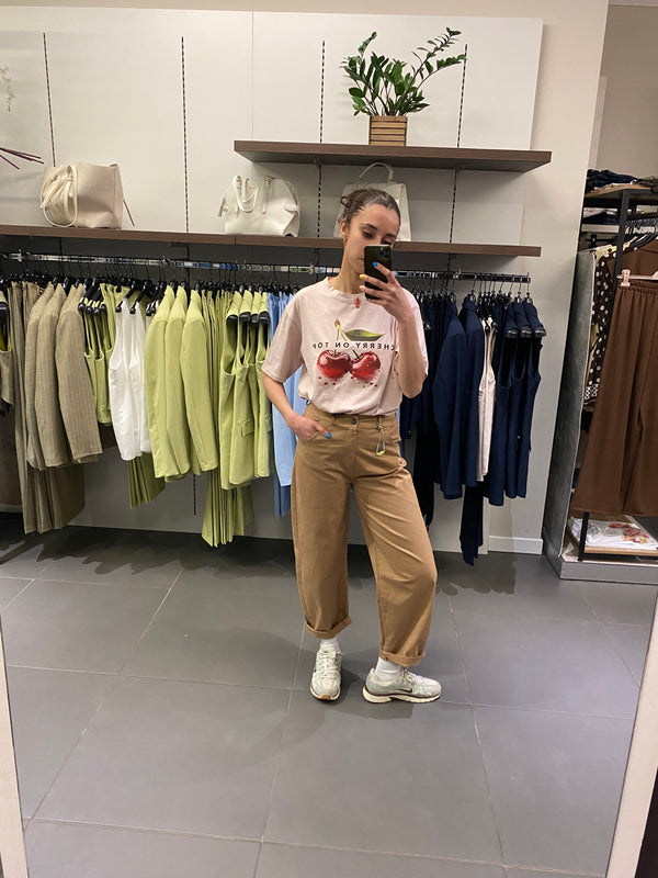 Pantalone Balloon Bighet biscotto