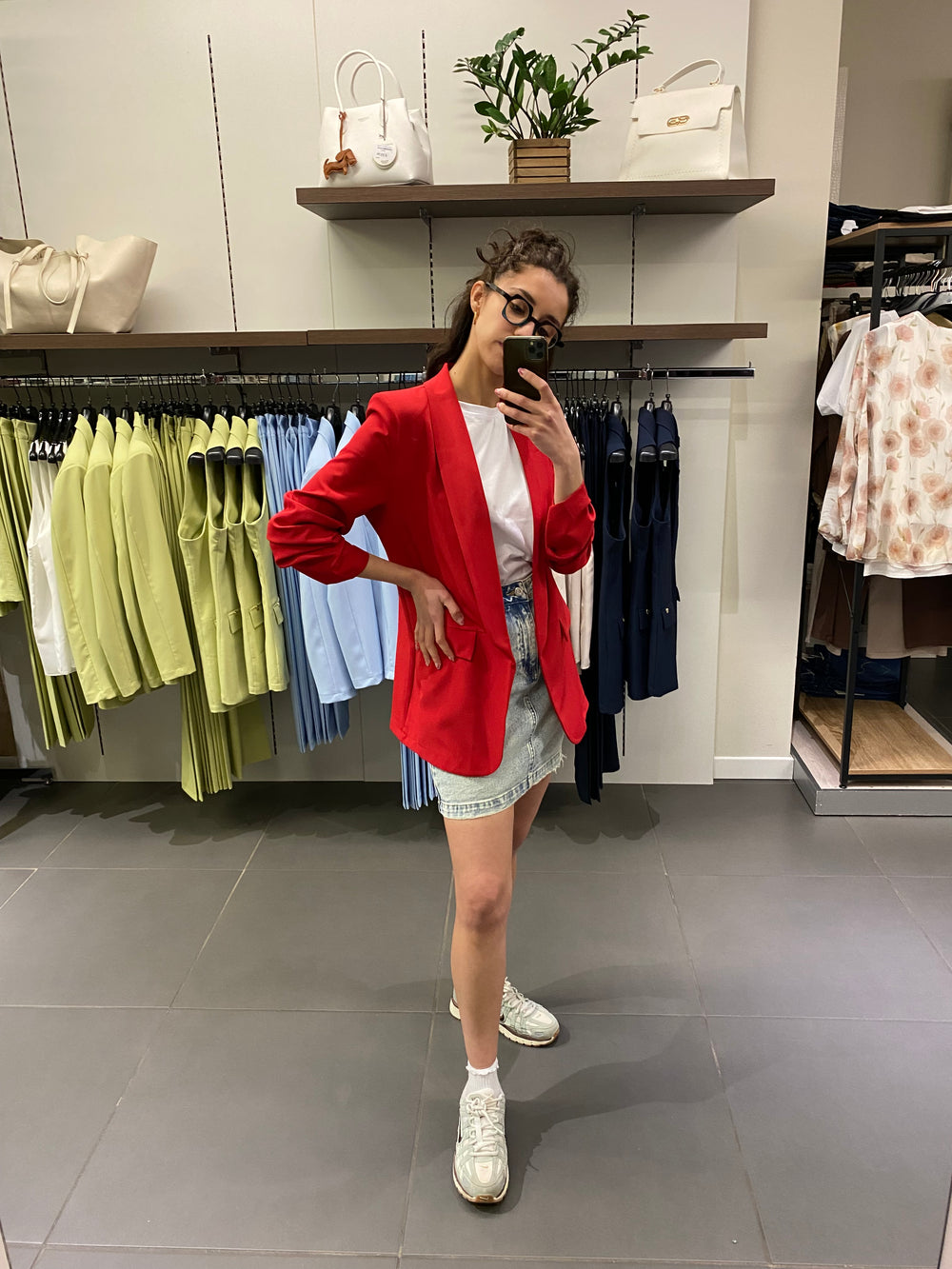 Blazer ARRICCIATO rosso