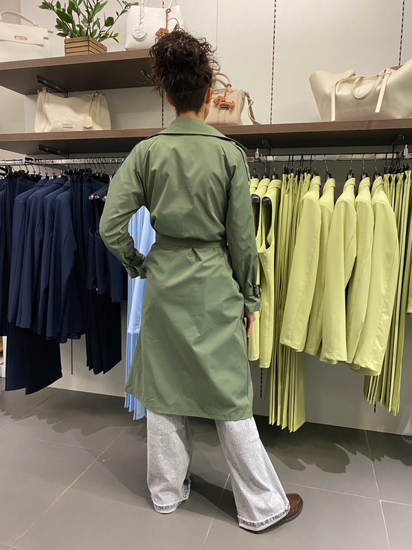 Trench LUNGO verde