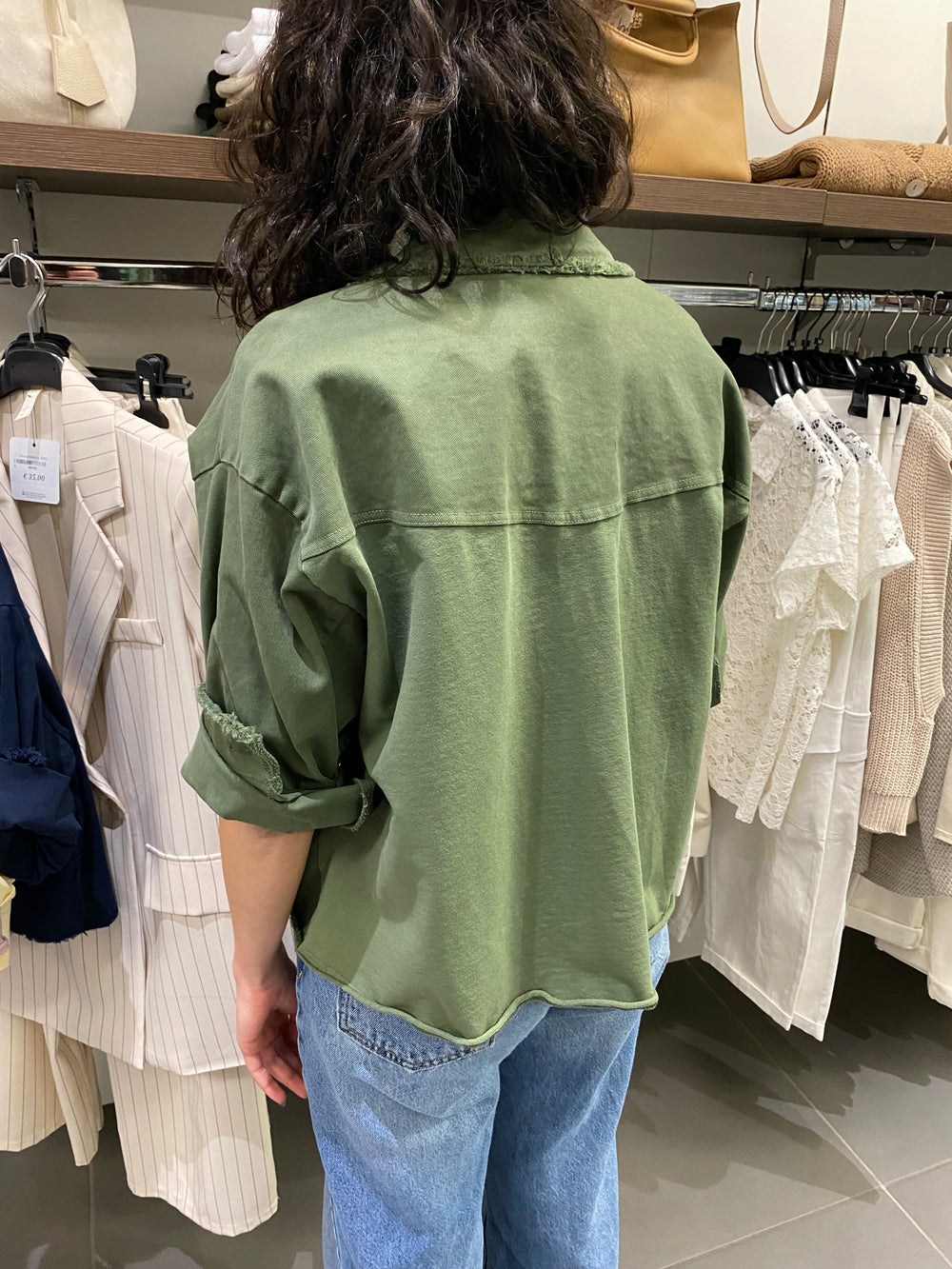 Giacca/Camicia cotone PEONIA militare