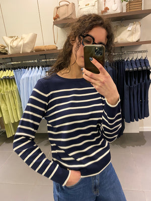 Maglioncino RIGA SOTTILE blu