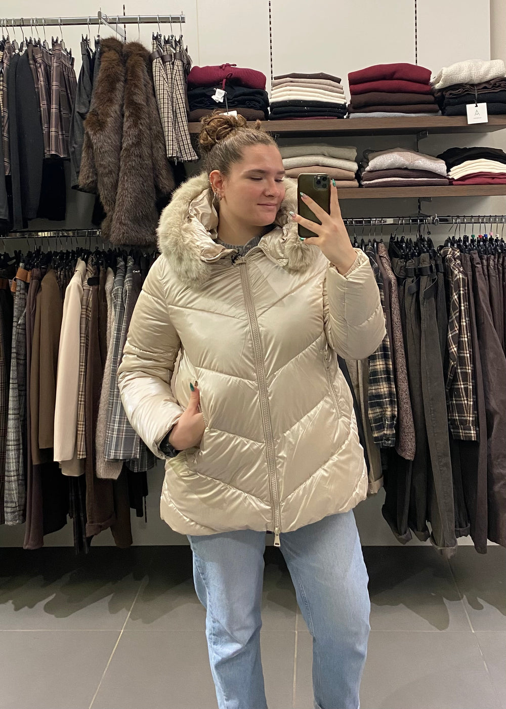 PIUMINO beige perlato