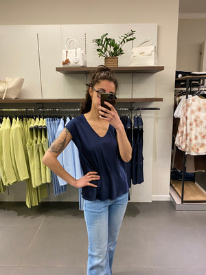 T-shirt SATIN blu