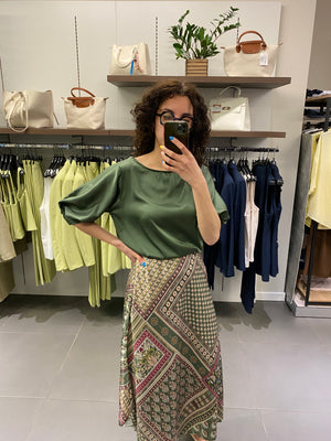 Casacca LUISA satin verde