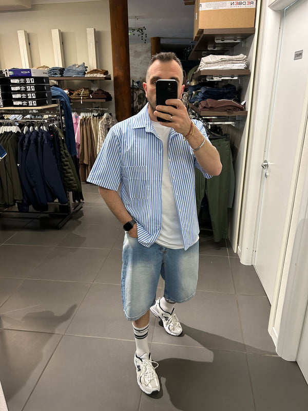 Camicia SANTORINI azzurra