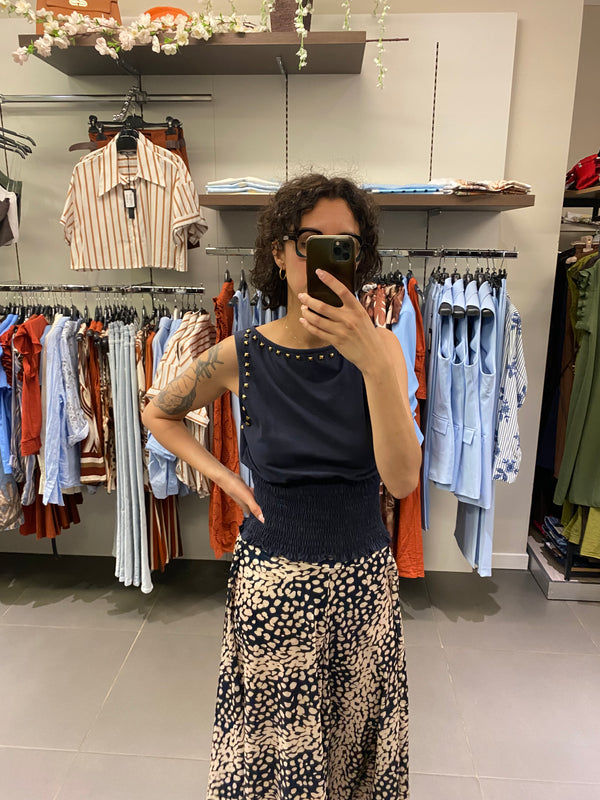 Canotta BORCHIE blu