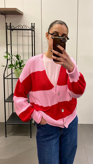 Golfino a righe in cotone