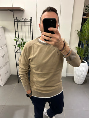 Maglioncino Cotone con inserto CONSENSO coloniale