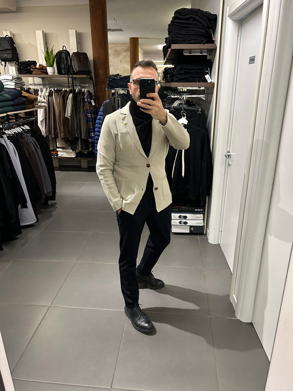 Giacca ENOS in lana beige