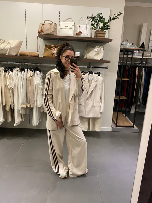 Completo sportivo BANDE beige