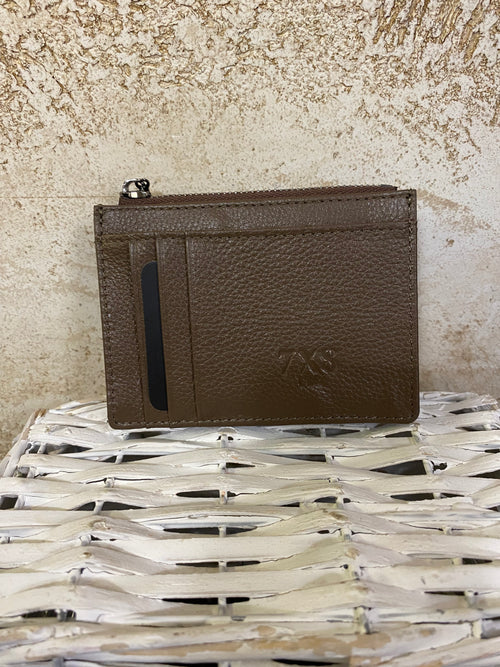 Portafogli vera pelle MARRONE