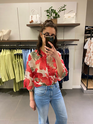 Camicia PEONIA rosso