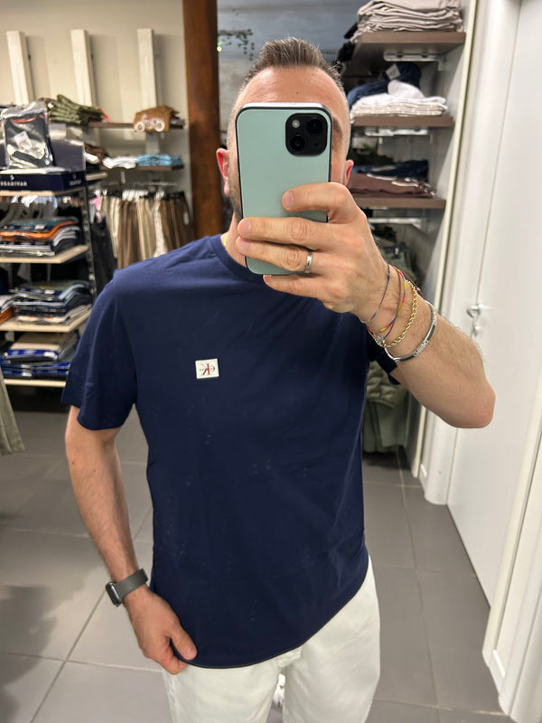 T-Shirt CK in cotone blu