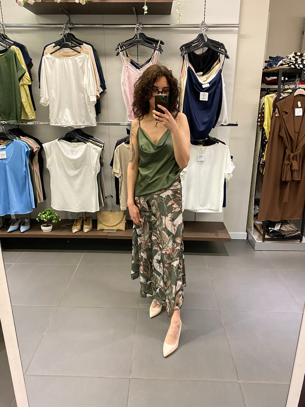 Canotta SATIN verde