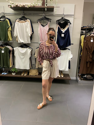 Camicia CRETA amarena